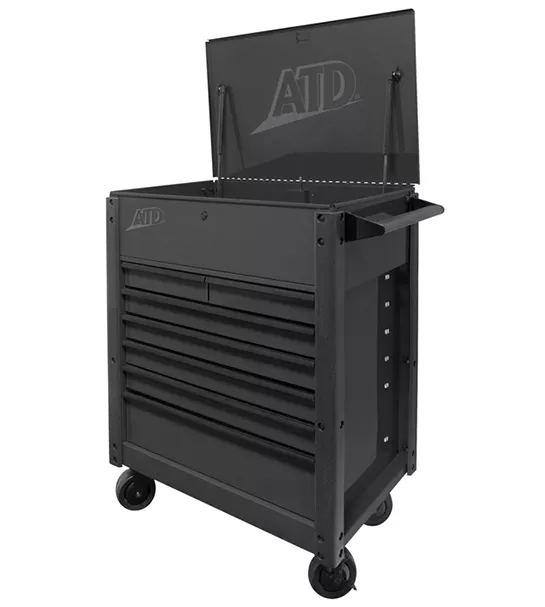 ATD Tools 70401A - Black 7-Drawer Flip-Top Tool Cart