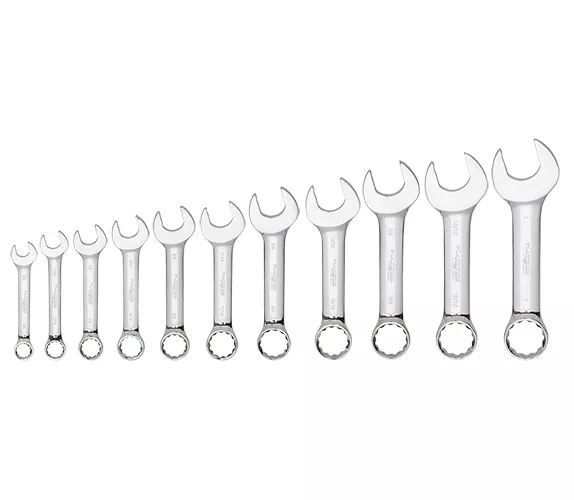 ATD Tools PLT-99505 - 11 PC 12-Point SAE Stubby Combination Wrench Set