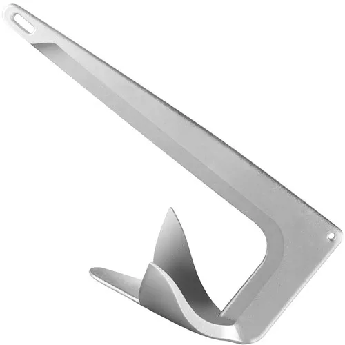 Bruce Claw Anchor 11 lb Boat Anchor, Galvanized Steel Boat Anchor, 5 kg Marine Anchor with One Anchor Shackle, Heavy Duty Boat Anchor for Small Boat Yacht Mooring on The Beach