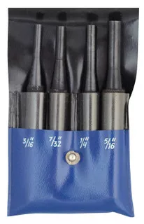 Fowler 4 Drive Pin Punch Set - 52-500-200