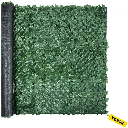Ivy Privacy Fence Screen, 59"x118" PP Faux Leaf Artificial Hedges, 3-Layers Indoor or Outdoor Greenery Leaves Panel, Multi-use for Garden, Yard, Decor, Balcony, Patio, Home, Green