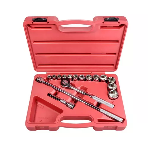 K Tool International 16-PIECE 1/2 " DR 6-PT SAE SHAL