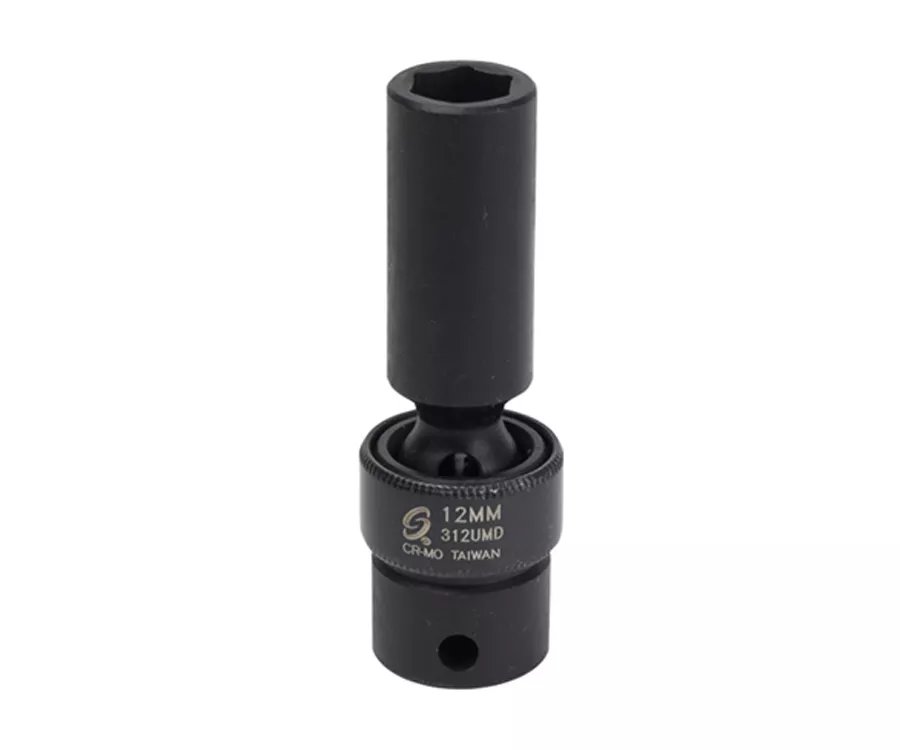 Sunex Tools 312UMD - 3/8" Drive 6 Point Deep Universal Impact Socket 12mm