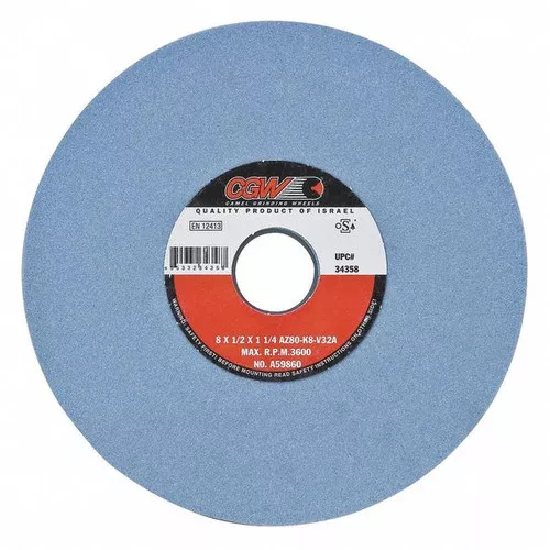 Surface Grinding Whl, 8X1/2X1-1/4 inches, T1, 34357 (10pk)