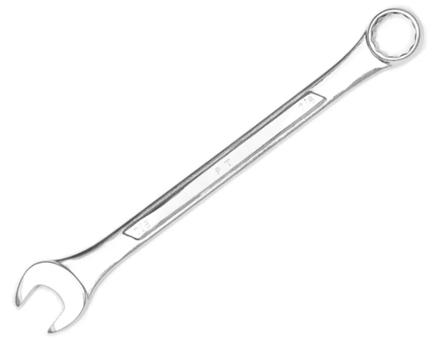 Wilmar W330C - Chrome Combination Wrench, 7/8", with 12 Point Box End, Raised Panel, 11" Long