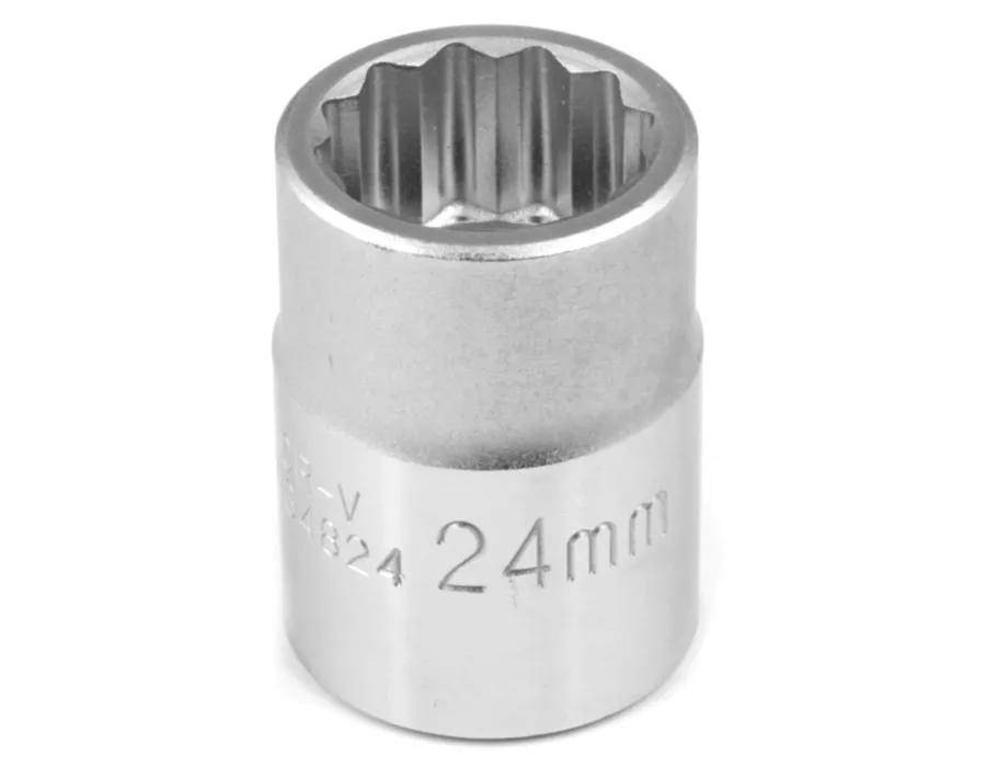 Wilmar W34824 - Chrome Socket, 3/4 Drive, 24mm, 12 Point, Shallow