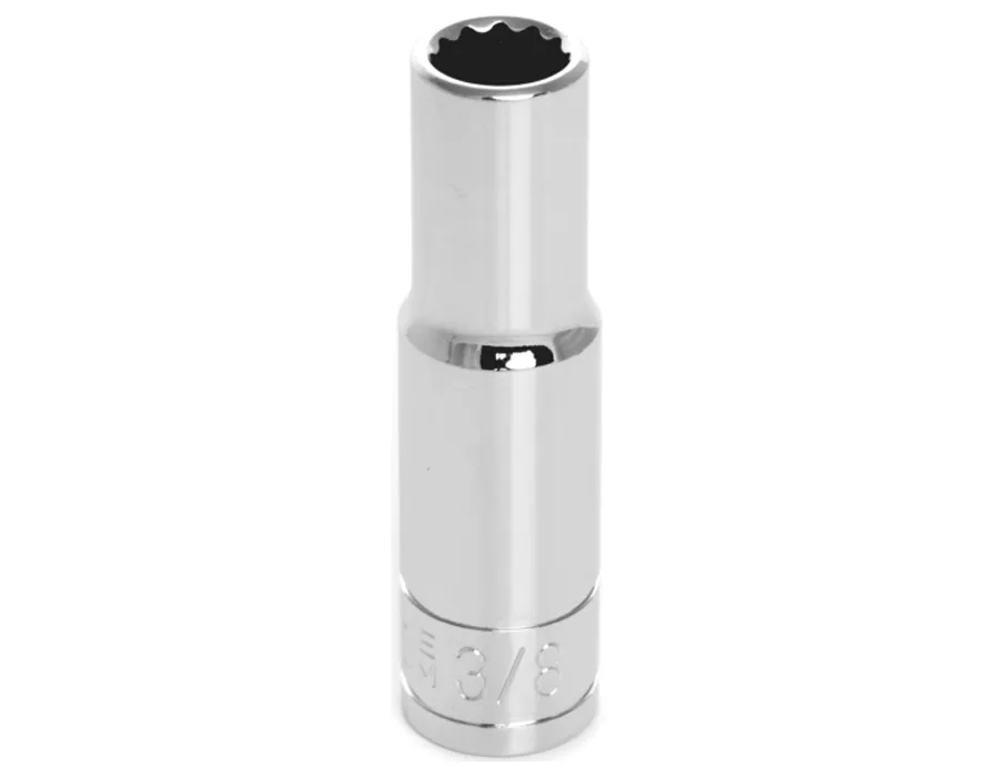 Wilmar W38612 - Chrome Socket, 3/8" Drive, 3/8", 12 Point, Deep