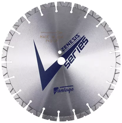 ZENESIS V SERIES 24" X .155" X 1" Diamond Vantage Walk Behind Saw Blade- For Concrete