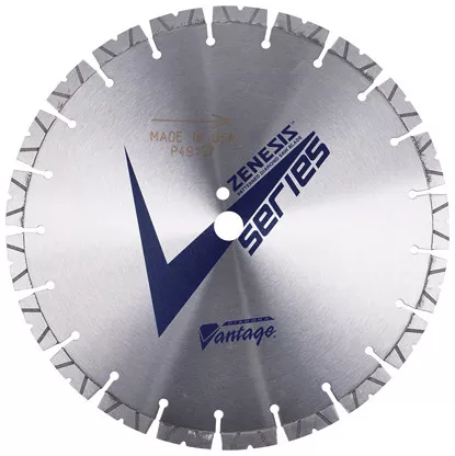 ZENESIS V SERIES 26″ X .165″ X 1″ Diamond Vantage Walk Behind Saw Blade- For Concrete